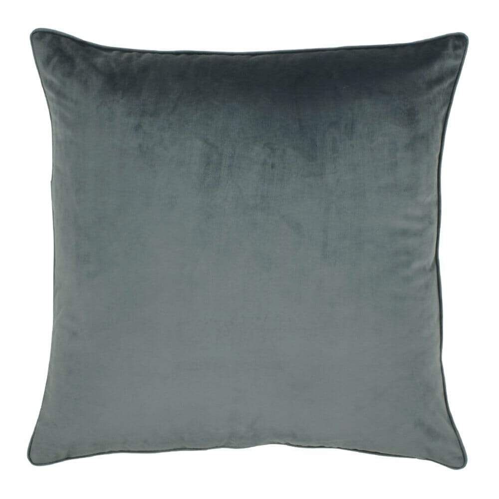 Grey Velvet Floor Cushion Cover - 70cm X 70cm