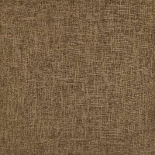 Close up image of a chestnut brown cushion cover made of soft fabric