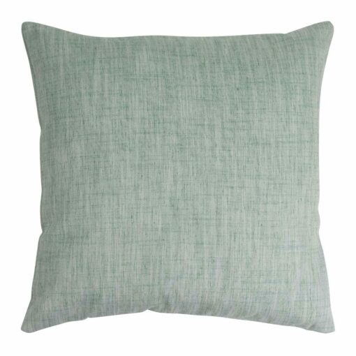 square Linen cushion in Stone Blue colour.
