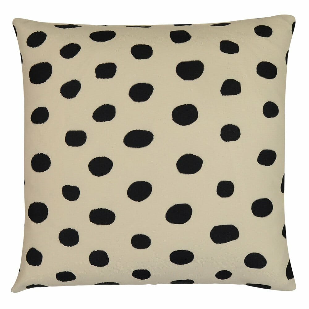 black and beige cushion covers
