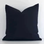 An eye-catching outdoor square cushion cover featuring a hue that is black. It has a stylish solid colour design.